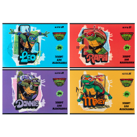 Kite Ninja Turtles drawing album, 24 sheets (NT25-242)