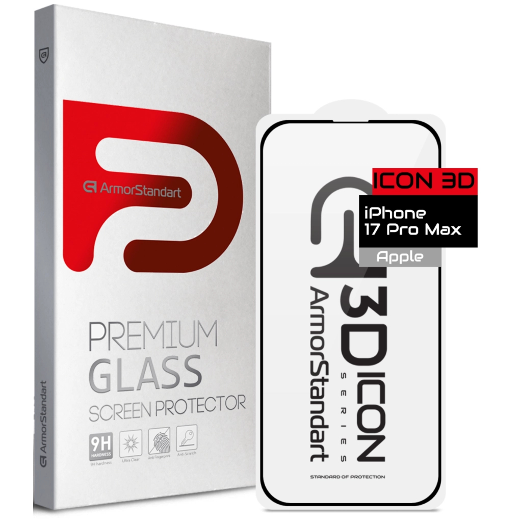 Скло захисне Armorstandart Icon 3D Apple iPhone 17 Pro Max (ARM86214)