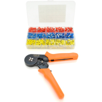 Clamp for terminals CINLINELE HCS8 6-4, orange + set of cable ends (HCS8 6-4+VE1020)
