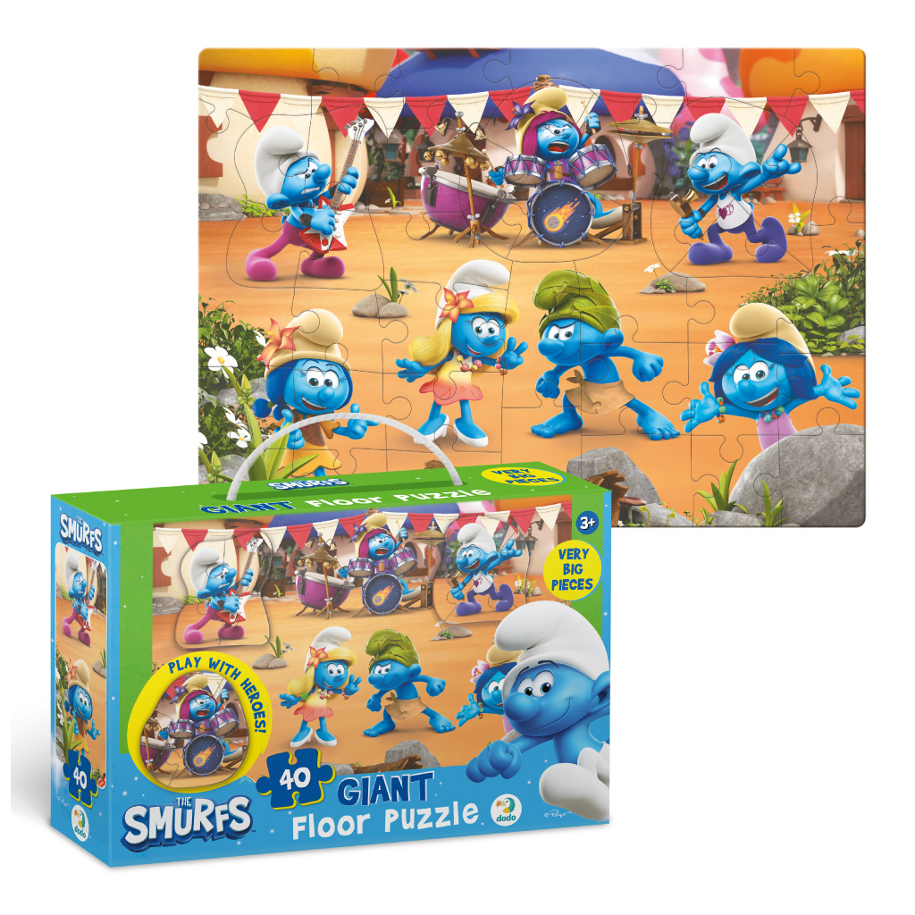 Пазл DoDo великий на підлогу The Smurfs. Музика грає (200619) Пазл DoDo великий на підлогу The Smurfs. Музика грає (200619)