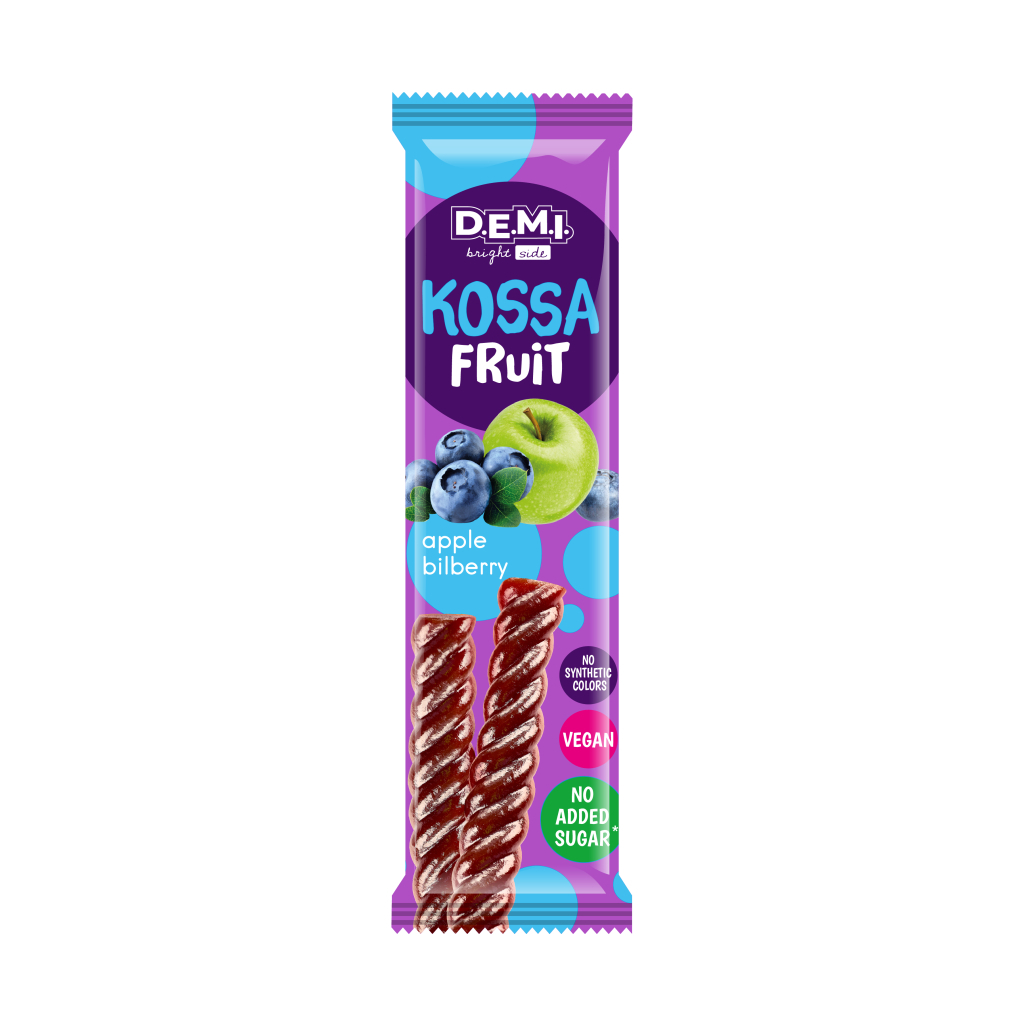 Цукерка Demi Kossa Fruit Пастила фруктова з смаком чорниці 15 г (de.21494) Цукерка Demi Kossa Fruit Пастила фруктова з смаком чорниці 15 г (de.21494)