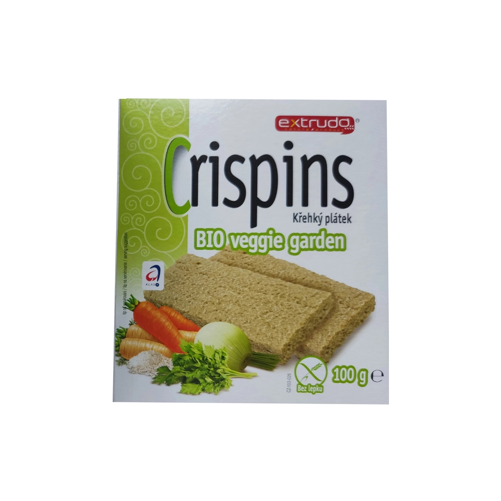 Хлібці дитячі Extrudo Crispins Органічні з овочами 100 г (27770-1707) Хлібці дитячі Extrudo Crispins Органічні з овочами 100 г (27770-1707)