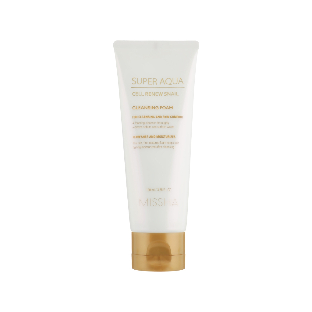 Пінка для вмивання Missha Super Aqua Cell Renew Snail Cleansing Foam 100 мл (8809581458550)