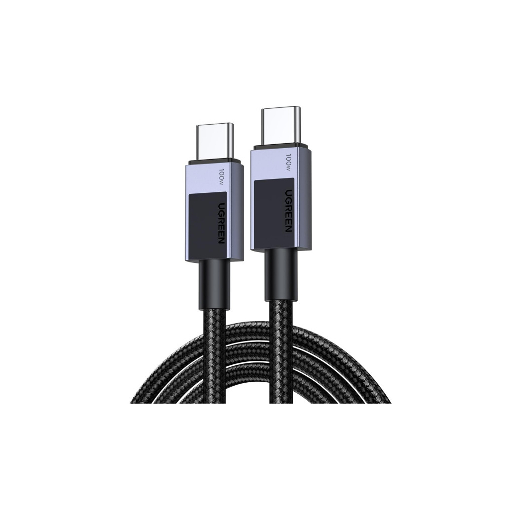 Дата кабель USB-C to USB-C 3.0m 100W L512 gray Ugreen (45065)