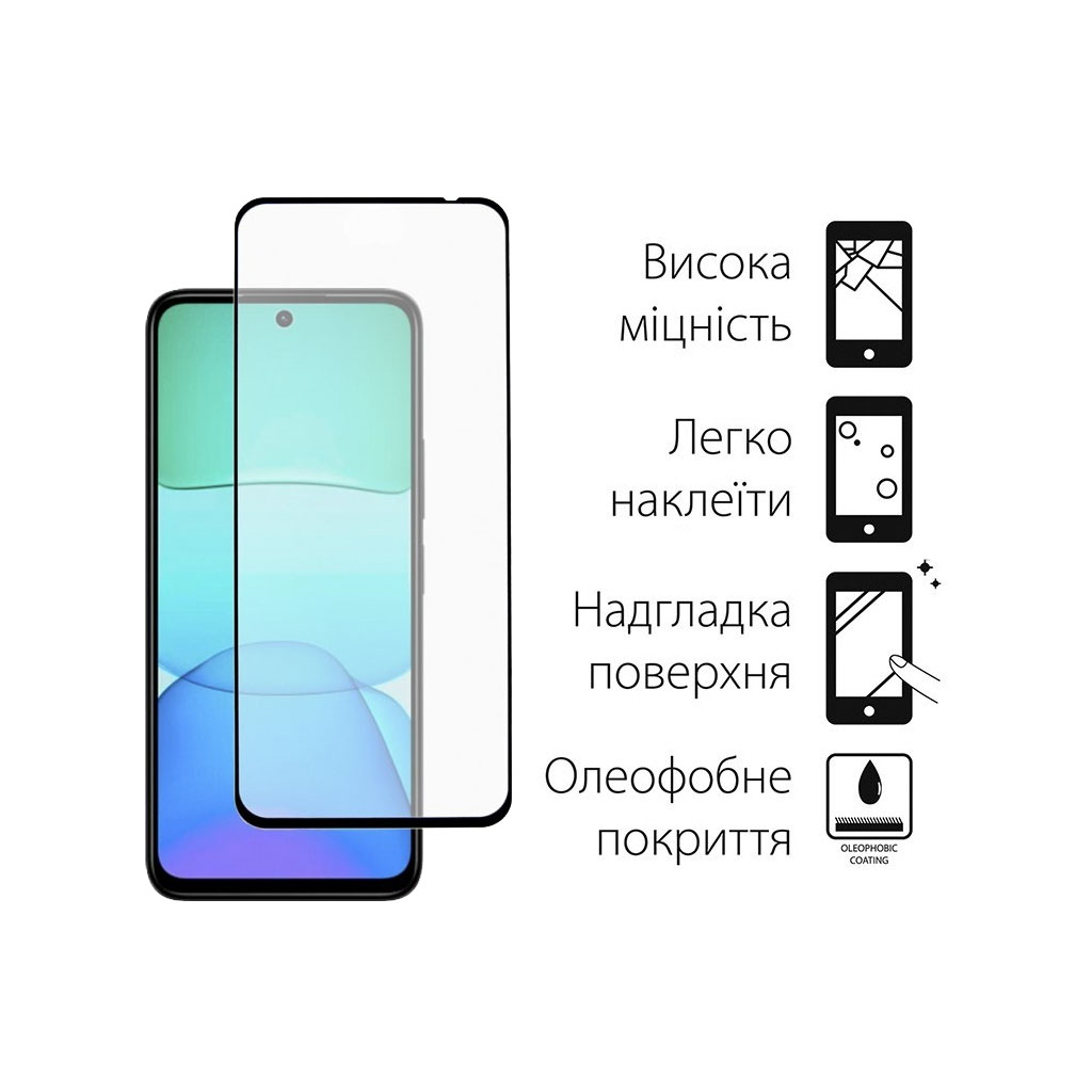 Скло захисне Dengos Full Glue Xiaomi Redmi 13x 4G Black (TGFG-425) Скло захисне Dengos Full Glue Xiaomi Redmi 13x 4G Black (TGFG-425)