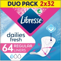 Щоденні прокладки Libresse Dailies Protect Regular Liners 64 шт. (7322540082210)