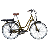 Електровелосипед Dorozhnik 28" eCORAL DD FR рама-19" 48B 17.5А*г 500Вт 2026 бронзовий (ELB-D-28-119)