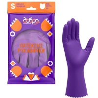 Household gloves Good Housewife Latex Collection Knockout Size S (4820086523707)
