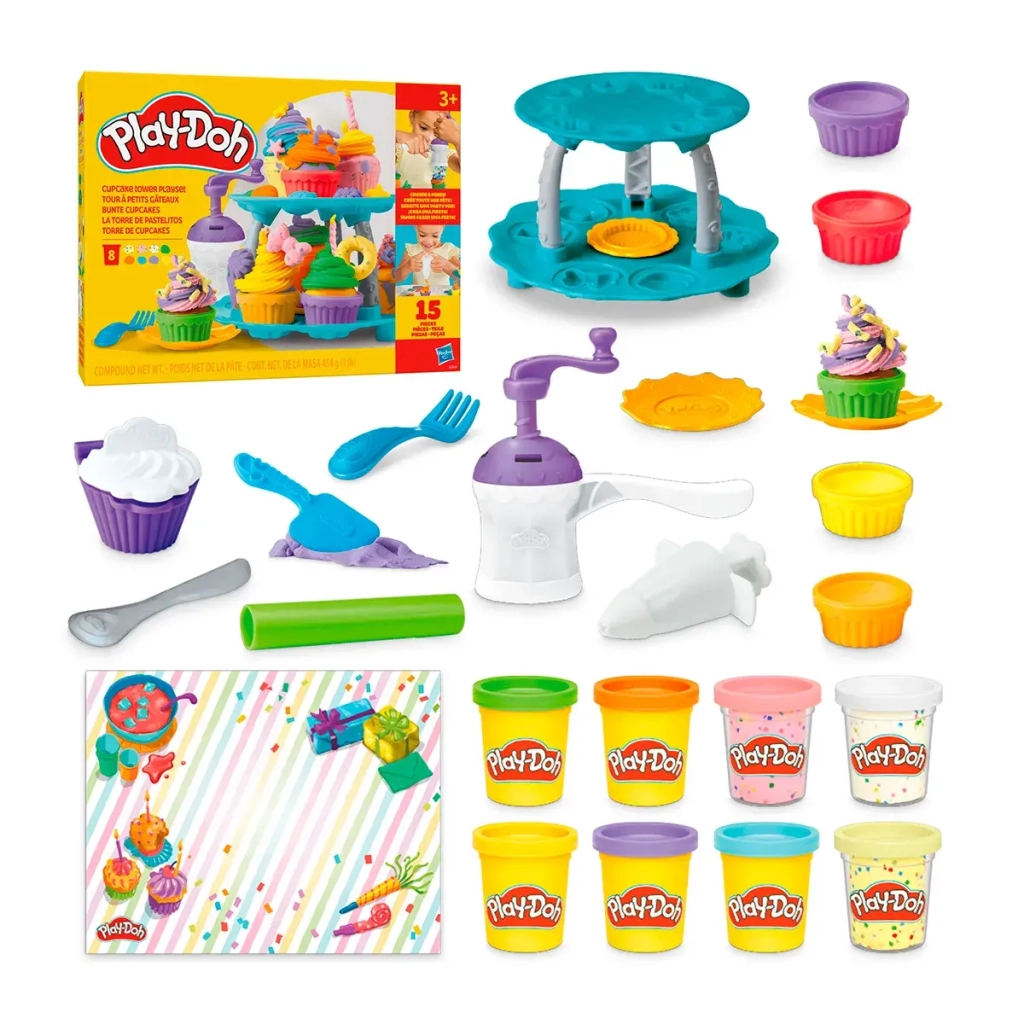 Набір для творчості Hasbro Play-Doh Вежа капкейків з масою для ліплення (G0529)