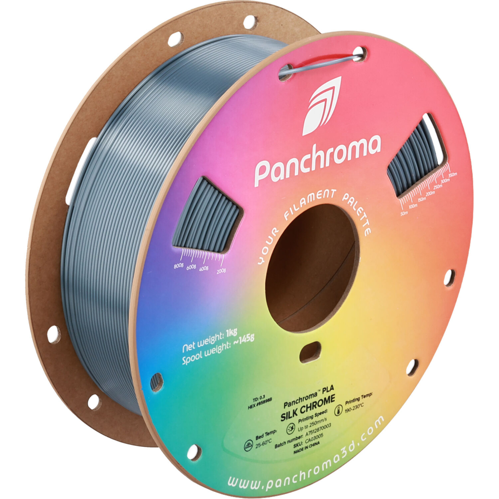 Пластик для 3D-принтера Polymaker PLA PANCHROMA SILK 1,75mm 1kg CHROME (CA03005)