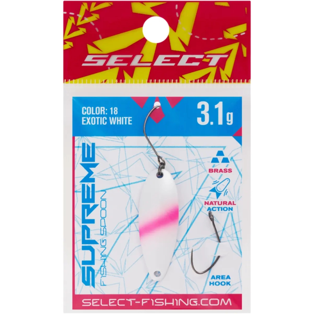 Блешня Select Supreme 3.1g 34mm 18 Exotic White (1870.80.76) Блешня Select Supreme 3.1g 34mm 18 Exotic White (1870.80.76)