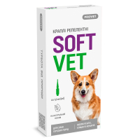 Drops for animals ProVET SOFTVET for dogs of medium breeds repellent 4x1 ml (4823082441198)