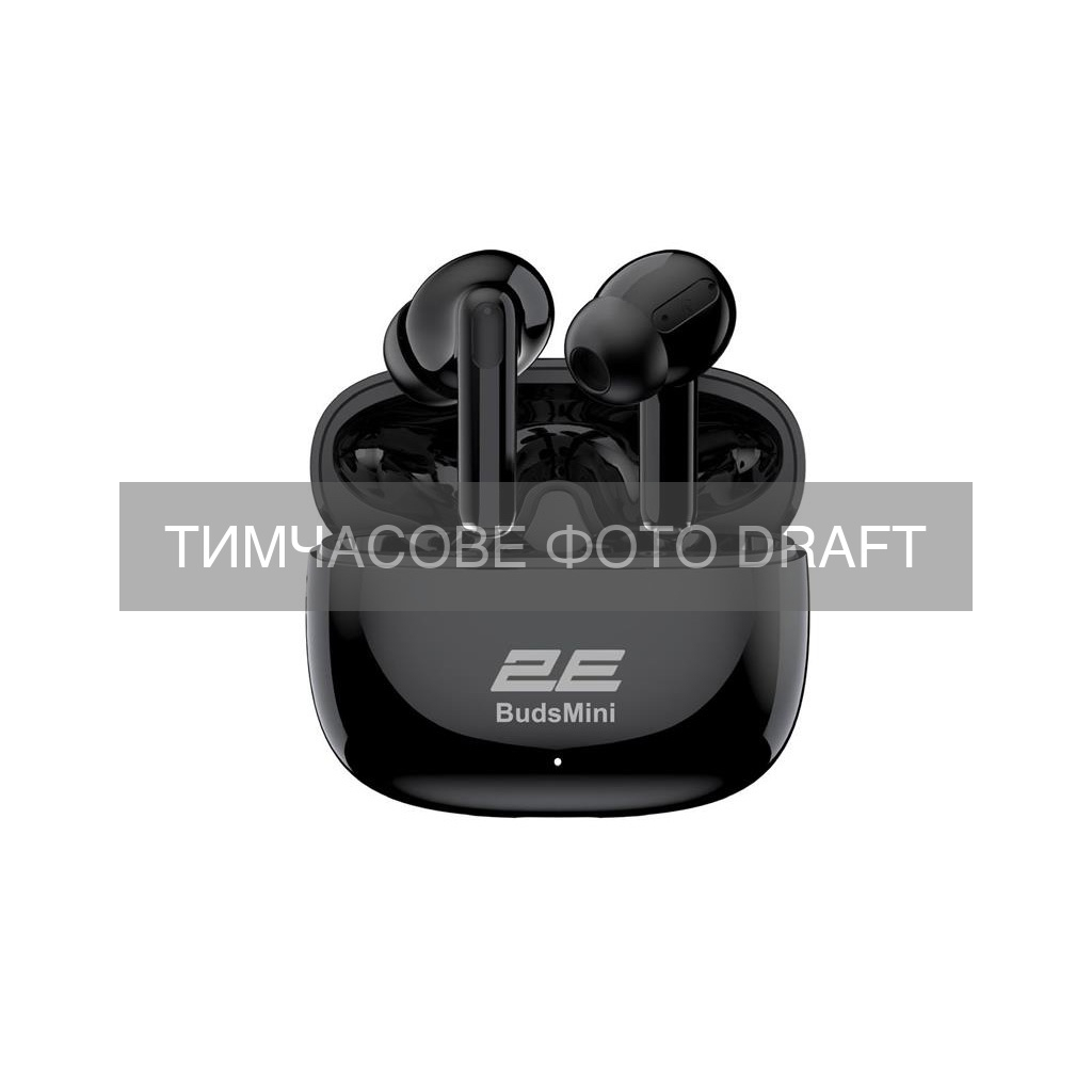 Навушники 2E BudsMini Black (2E-EBTWBMBK) Навушники 2E BudsMini Black (2E-EBTWBMBK)