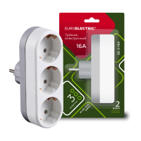 Network distributor EUROELECTRIC X3 16 A White with grounding (EE-3-16A)