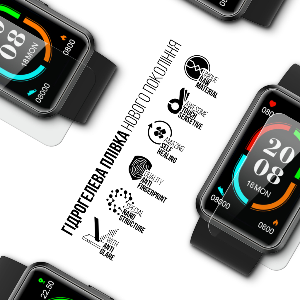 Плівка захисна Armorstandart Matte hydrogel Blackview R5 46mm 6 pcs (ARM92003) Плівка захисна Armorstandart Matte hydrogel Blackview R5 46mm 6 pcs (ARM92003)