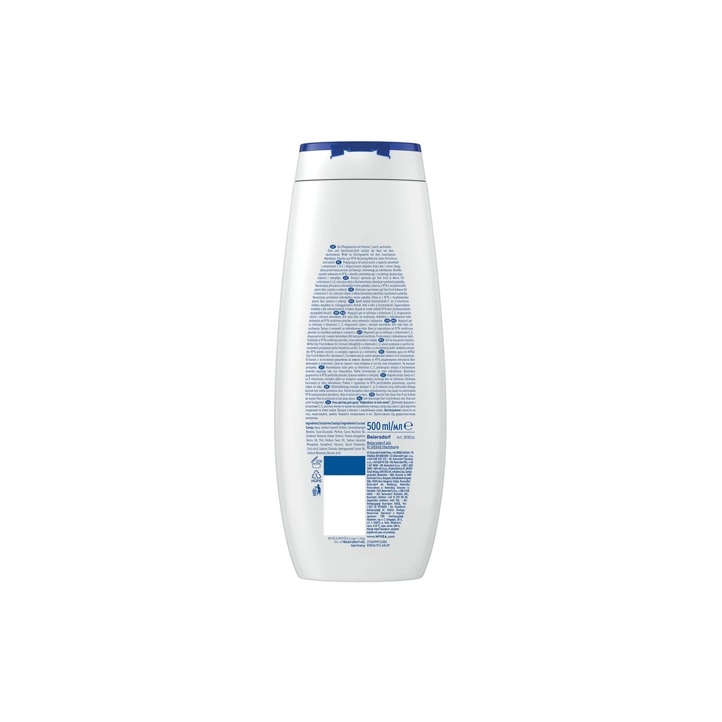 Гель для душу Nivea Star Fruit & Monoi Oil Care Shower 500 мл (9005800397450)