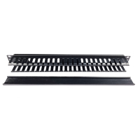 Cable organizer 19" 1U comb, plastic Eserver (WT-2049B)