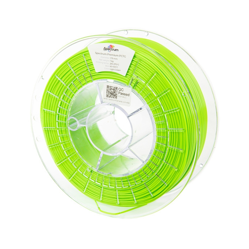 Пластик для 3D-принтера Spectrum PCTG Premium 1.75mm 1kg Green, Light (80664)