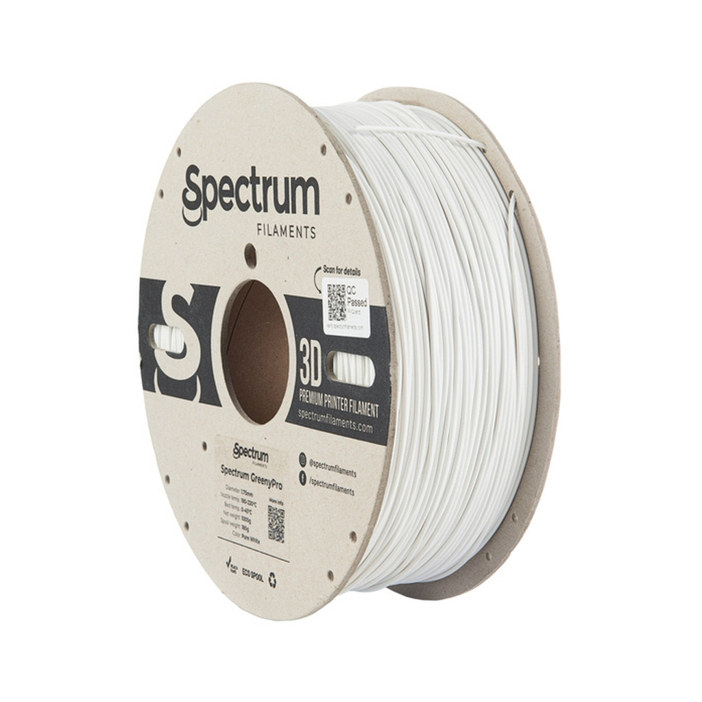 Пластик для 3D-принтера Spectrum GreenyPro 1.75mm 1kg White, Pure (80900)