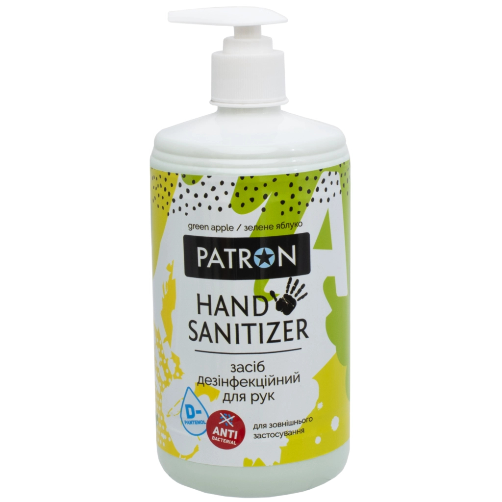Антисептик для рук Patron Green Apple 700 мл (F3-036-0.7L) Антисептик для рук Patron Green Apple 700 мл (F3-036-0.7L)