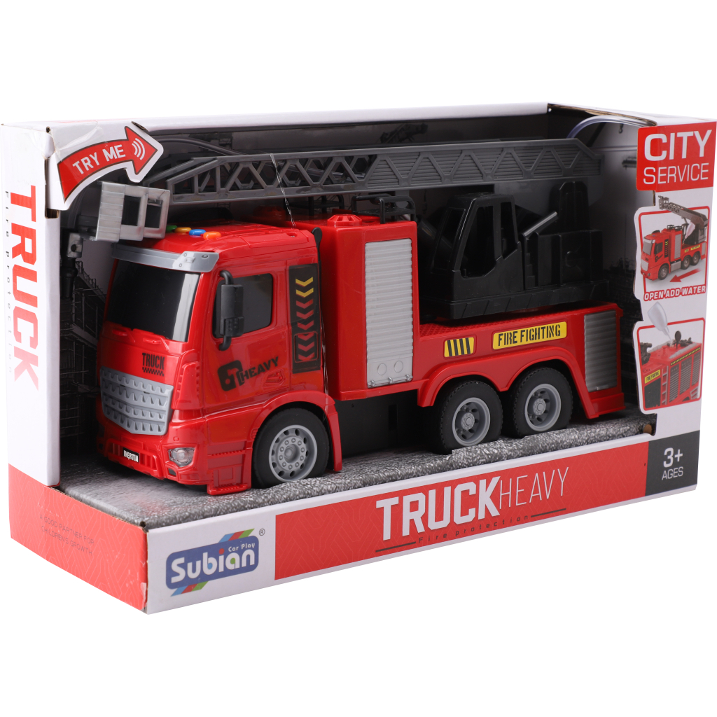 Машинка для дітей Iggy Ziggy Пожежна машина Subian Truck Heavy Fire Protection 114 (3858894675951) Машинка для дітей Iggy Ziggy Пожежна машина Subian Truck Heavy Fire Protection 114 (3858894675951)