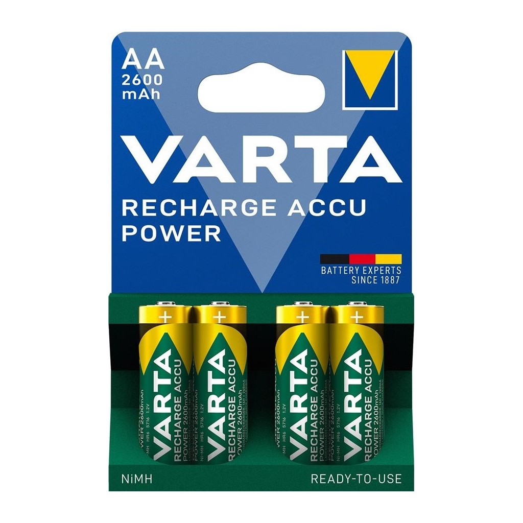 Акумулятор Varta AA 2600mAh * 4 (05716101404) Акумулятор Varta AA 2600mAh * 4 (05716101404)