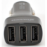 Зарядний пристрій Grand-X CH-33 (12-24V, 3*USB 5V/3.1A) (CH-33)