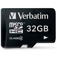 Карта пам'яті Verbatim 32GB microSDHC class 4 (44008)