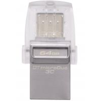 USB флеш накопичувач Kingston 64GB DataTraveler microDuo 3C USB 3.1 (DTDUO3C/64GB)