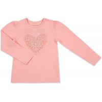 Кофта дитяча Breeze з серцем і стразами (7885-116G-peach)