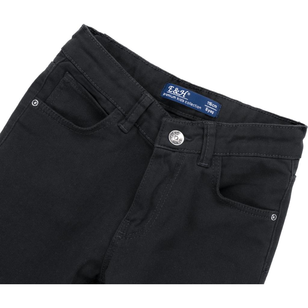 Штани дитячі Breeze з джинсової тканини (OZ-17606-116B-black)