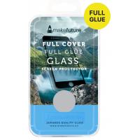 Скло захисне MakeFuture для Apple iPhone 8 Plus Black Full Cover Full Glue (MGFCFG-AI8PB)