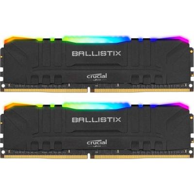 Computer memory module DDR4 16GB (2x8GB) 3600 MHz Ballistix Black RGB Micron (BL2K8G36C16U4BL)