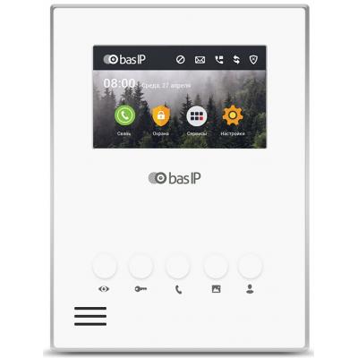 Відеодомофон BAS-IP AU-04LA White (AU-04LA_W)
