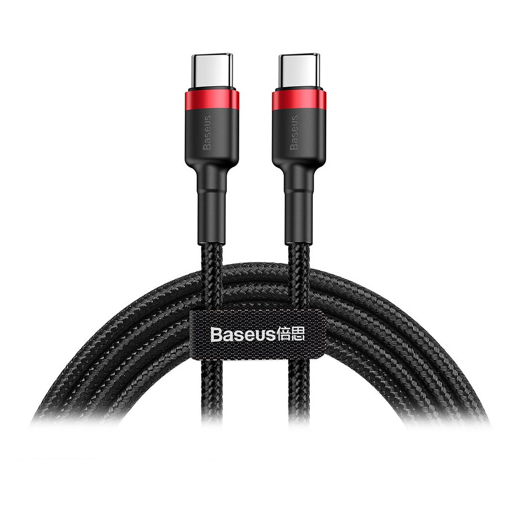 Дата кабель USB-C to USB-C 2.0m USB 3.1 3A red-black Baseus (CATKLF-H91) Дата кабель USB-C to USB-C 2.0m USB 3.1 3A red-black Baseus (CATKLF-H91)