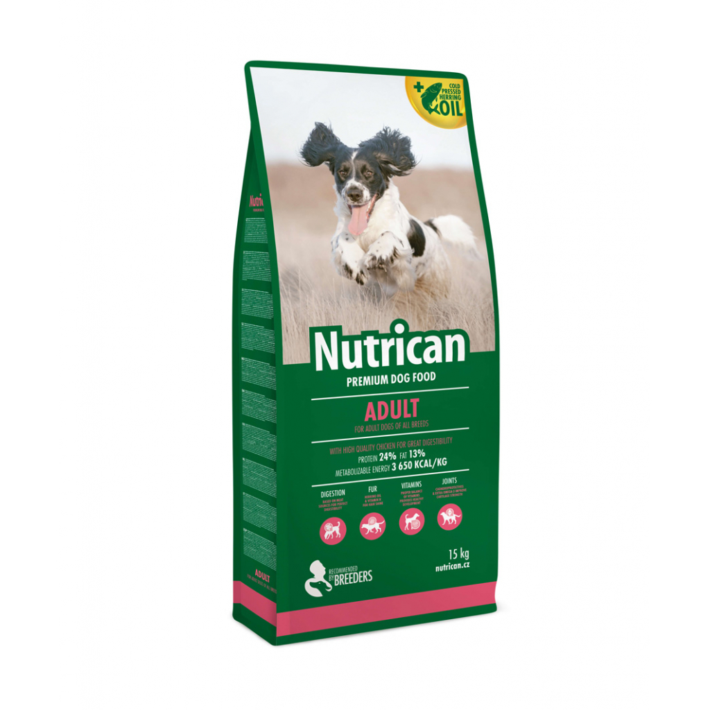Сухий корм для собак Nutrican Adult для собак зі смаком курки 15 кг (nc507016) Сухий корм для собак Nutrican Adult для собак зі смаком курки 15 кг (nc507016)