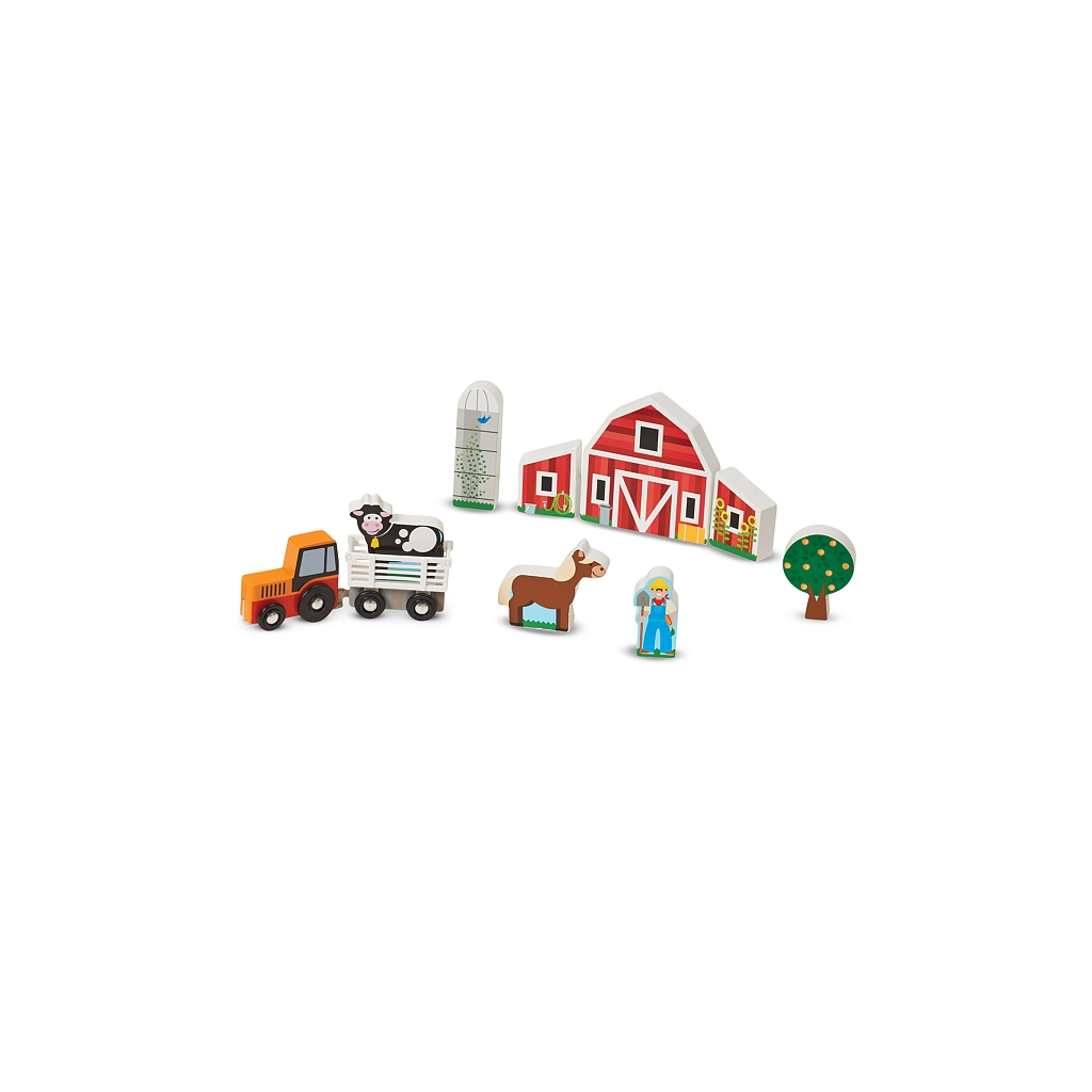 Ігровий набір Melissa&Doug дерев'яний "Ферма і трактор" (MD14800) Ігровий набір Melissa&Doug дерев'яний "Ферма і трактор" (MD14800)