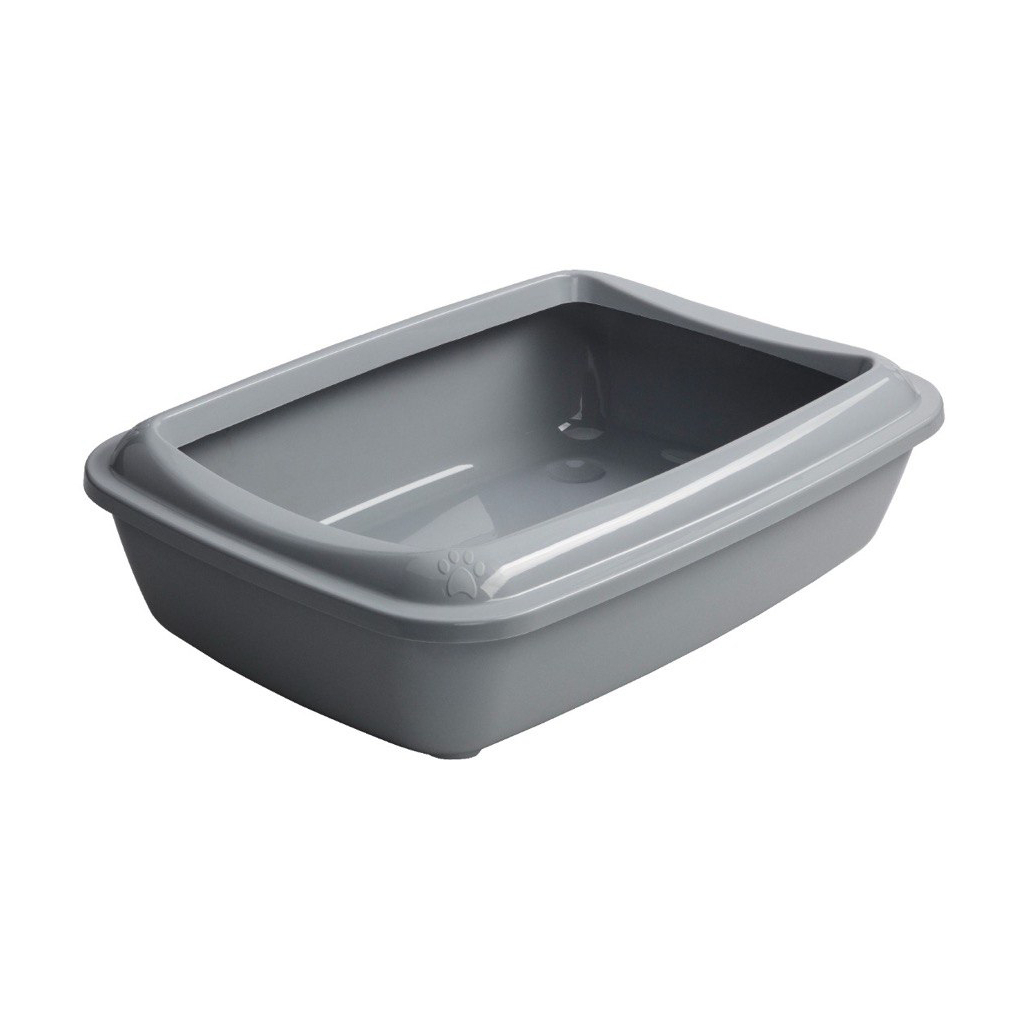 Туалет для котів AnimAll CNR-106 з лопаткою 50х37х13.5 см (сірий) (2000981202514)