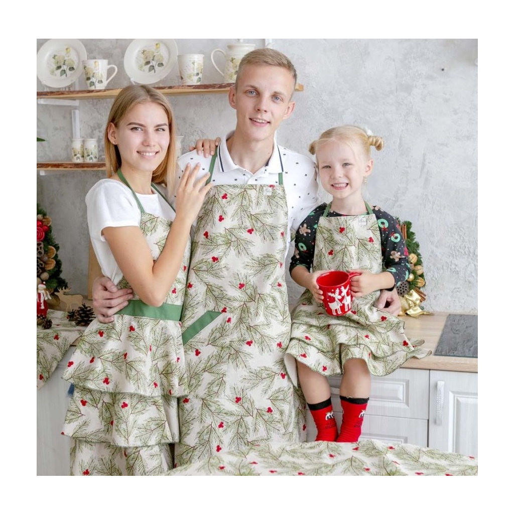 Фартух Прованс Ялинка з воланами дитяча (4823093417281)