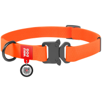 WAUDOG Waterproof animal collar with QR passport M W 20 mm L 24-40 cm (orange) (27934)