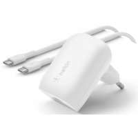 Зарядний пристрій Belkin Home Charger 30W PD PPS USB-С - USB-С 1m (WCA005VF1MWH-B6)