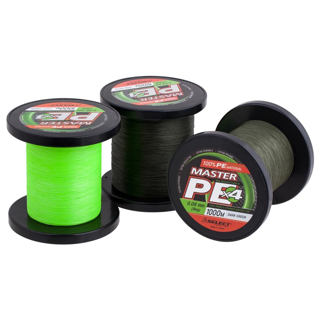 Шнур Select Master PE 1000m Dark Green 0.20mm 24kg (1870.15.91)