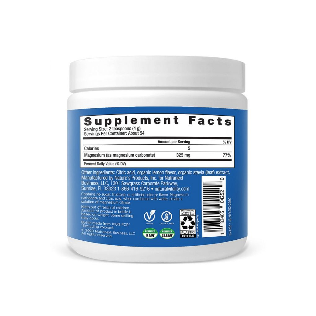 Мінерали Natural Vitality Напій-антистрес, смак солодкий лимон, CALM, The Anti-Stress Drink (PTG-04352)