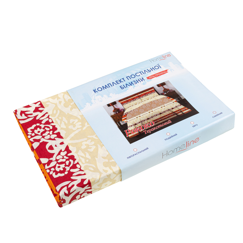 Постільна білизна Home Line Рококо теракотовий бязь полуторний (134697) Постільна білизна Home Line Рококо теракотовий бязь полуторний (134697)