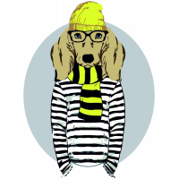 Картина по номерам Rosa Start Stylish Dog 35 х 45 см (N00013265) (4823098514244)