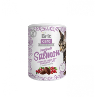 Ласощі для котів Brit Care Cat Snack Superfruits Salmon 100 г (8595602521449)
