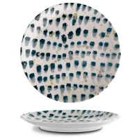 Тарілка G.Benedikt Isabelle кругла 24 см Blue Brush (ISC2124-K0013)