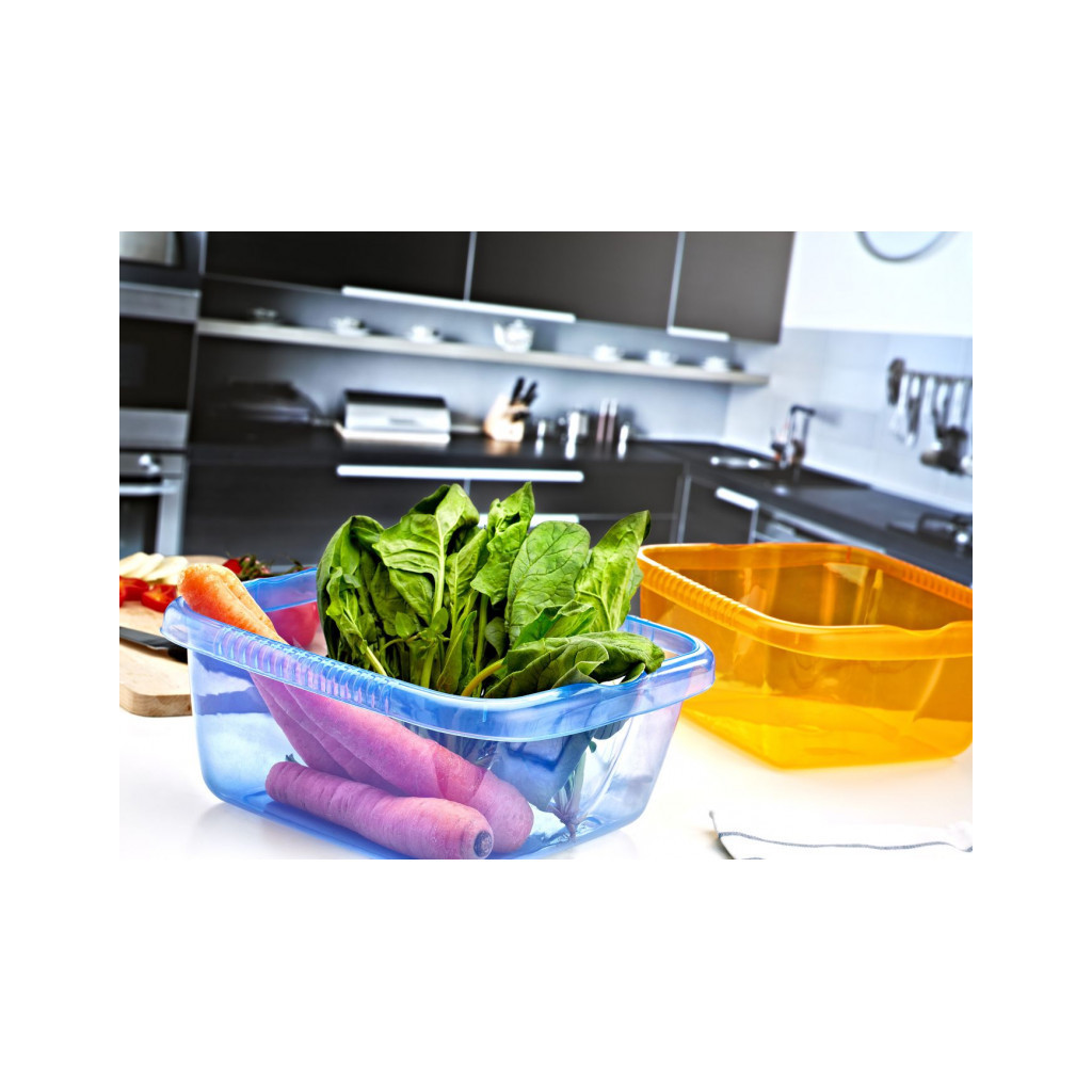 Таз Irak Plastik Квадратний Прозорий 4.5 л (5230)