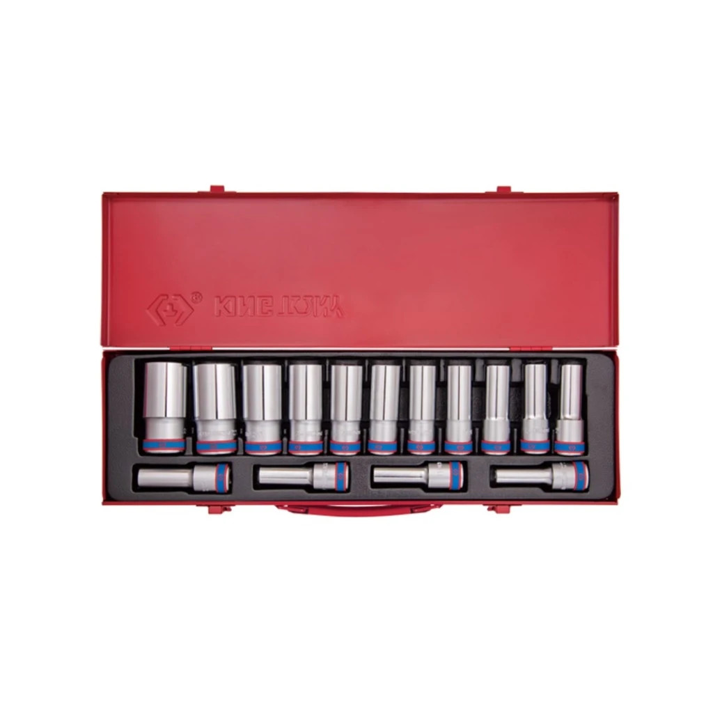 Набір торцевих головок KING TONY 1/2" шестигранних подовжених 15 шт. (4315MR)