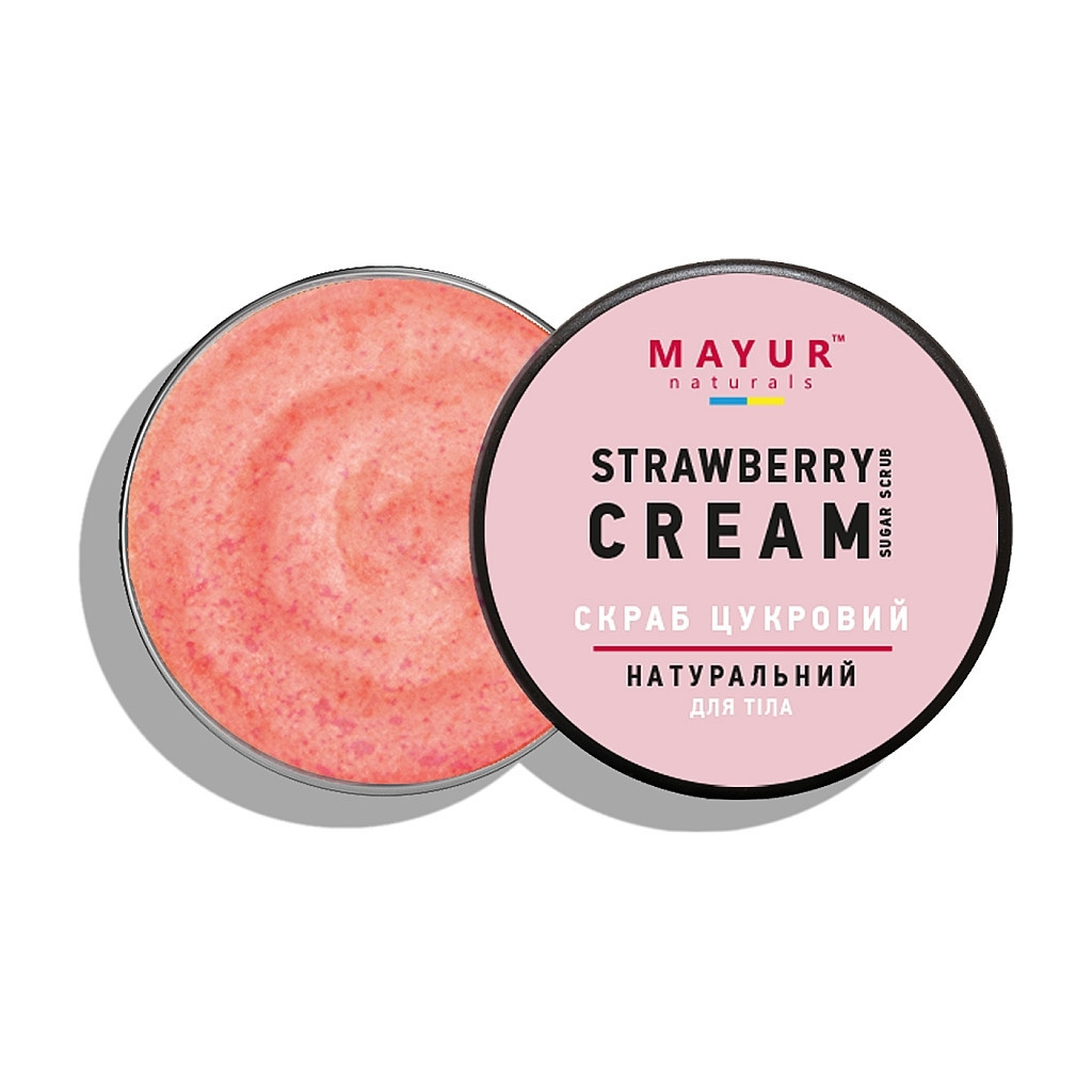 Скраб для тіла Mayur Цукровий Полуниця з вершками 250 мл (4820230953817)